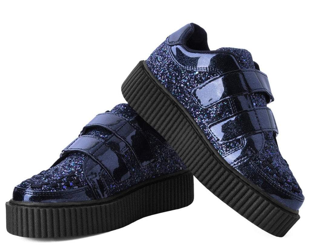 Black Hologram & Glitter Velcro Casbah Creeper 