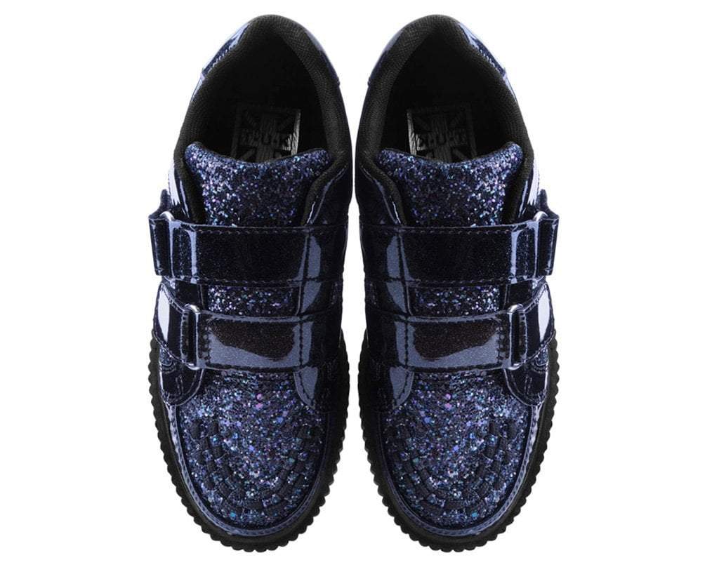 Black Hologram & Glitter Velcro Casbah Creeper 