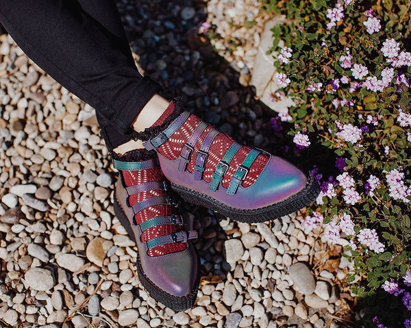 Midnight Chameleon Multi-Strap Mary Jane