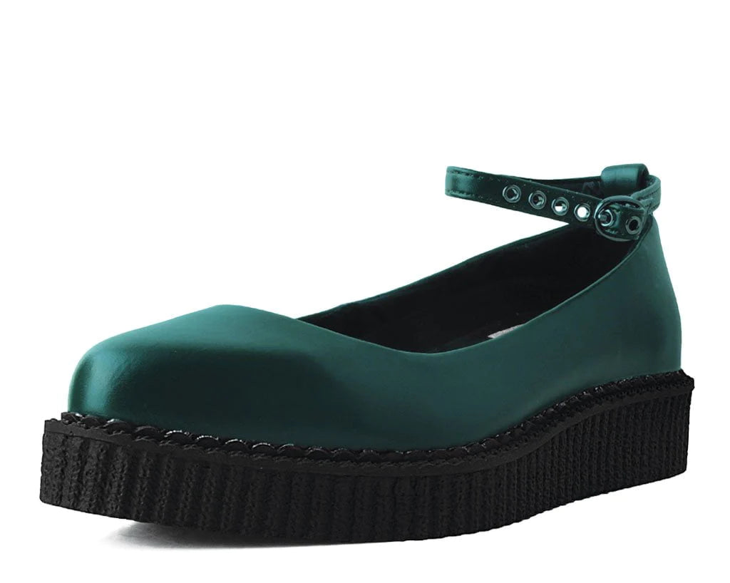 Dark Green TUKskin™ Pointed Ballet Flat