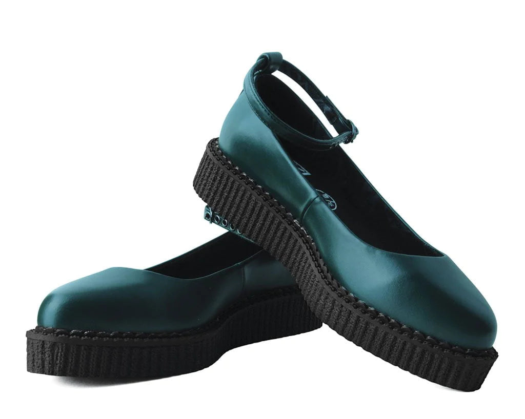 Dark Green TUKskin™ Pointed Ballet Flat