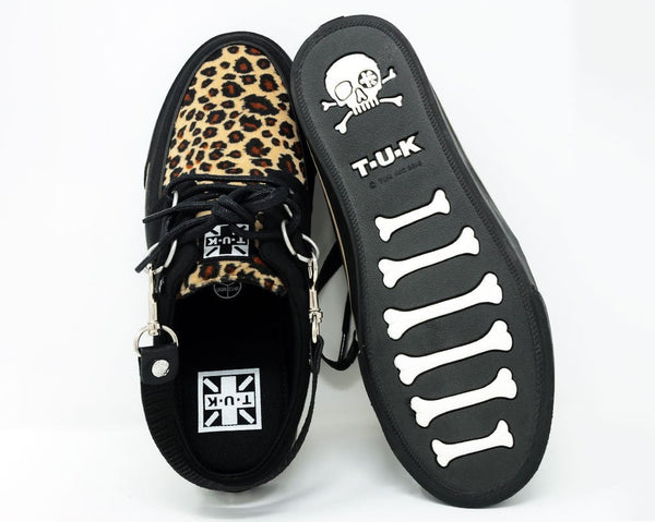 Black & Leopard VLK Mule Sneaker