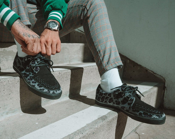 Black & Grey Leopard Hair VLK Sneaker