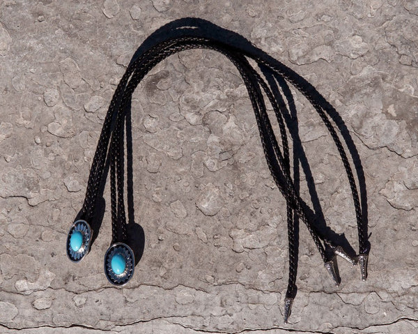 Turquoise Western Bolo Shoe Tie