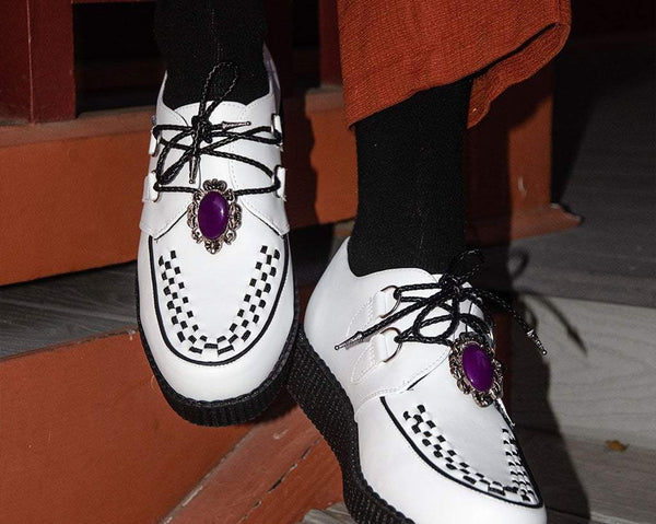 Purple Victorian Bolo Shoe Tie