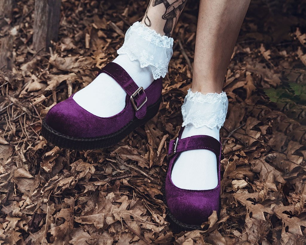 Purple mary janes on sale