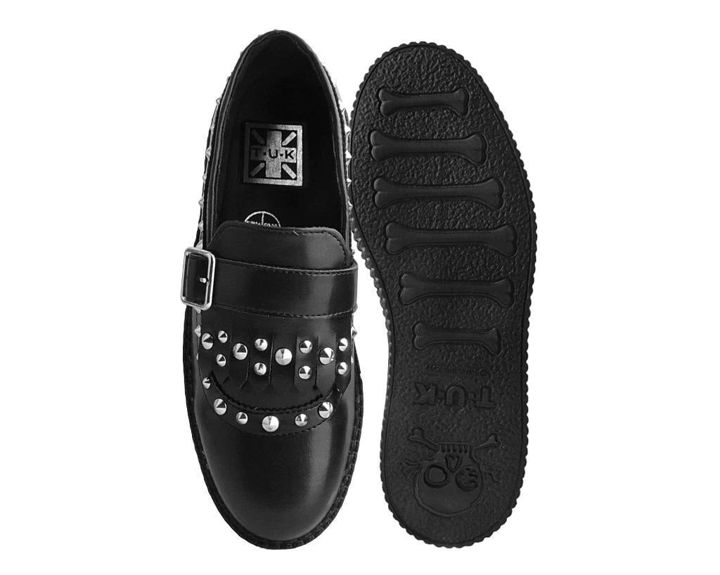 Black Studded Loafer