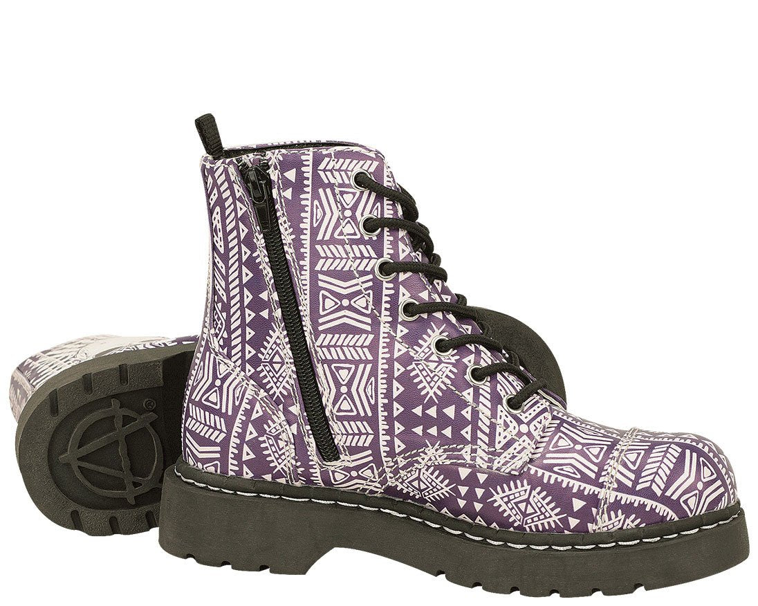 Aztec Skull Boots - T.U.K.