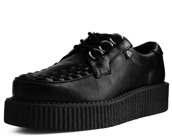 Black Faux Leather Anarchic Creeper 