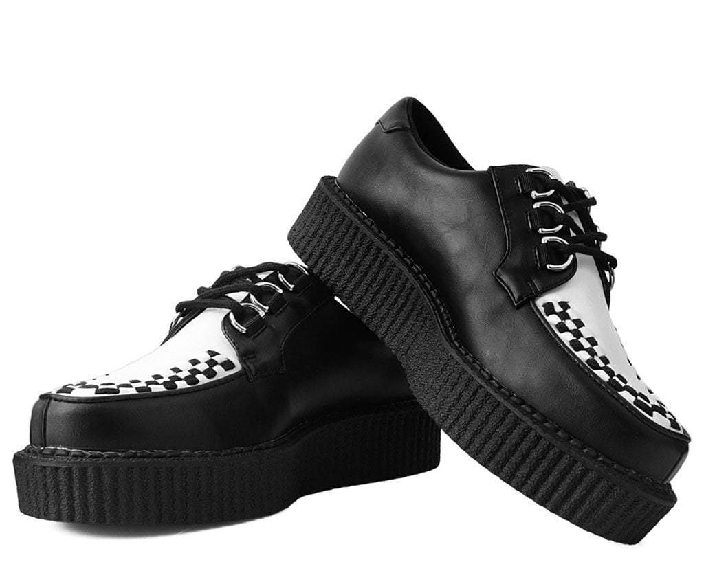 Black fashion creeper trainers