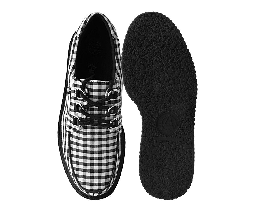 Black & White Gingham Anarchic 3-Ring Creeper