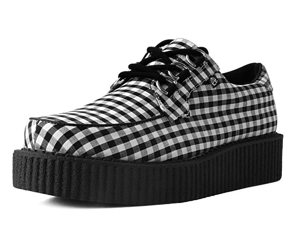 Black & White Gingham Anarchic 3-Ring Creeper