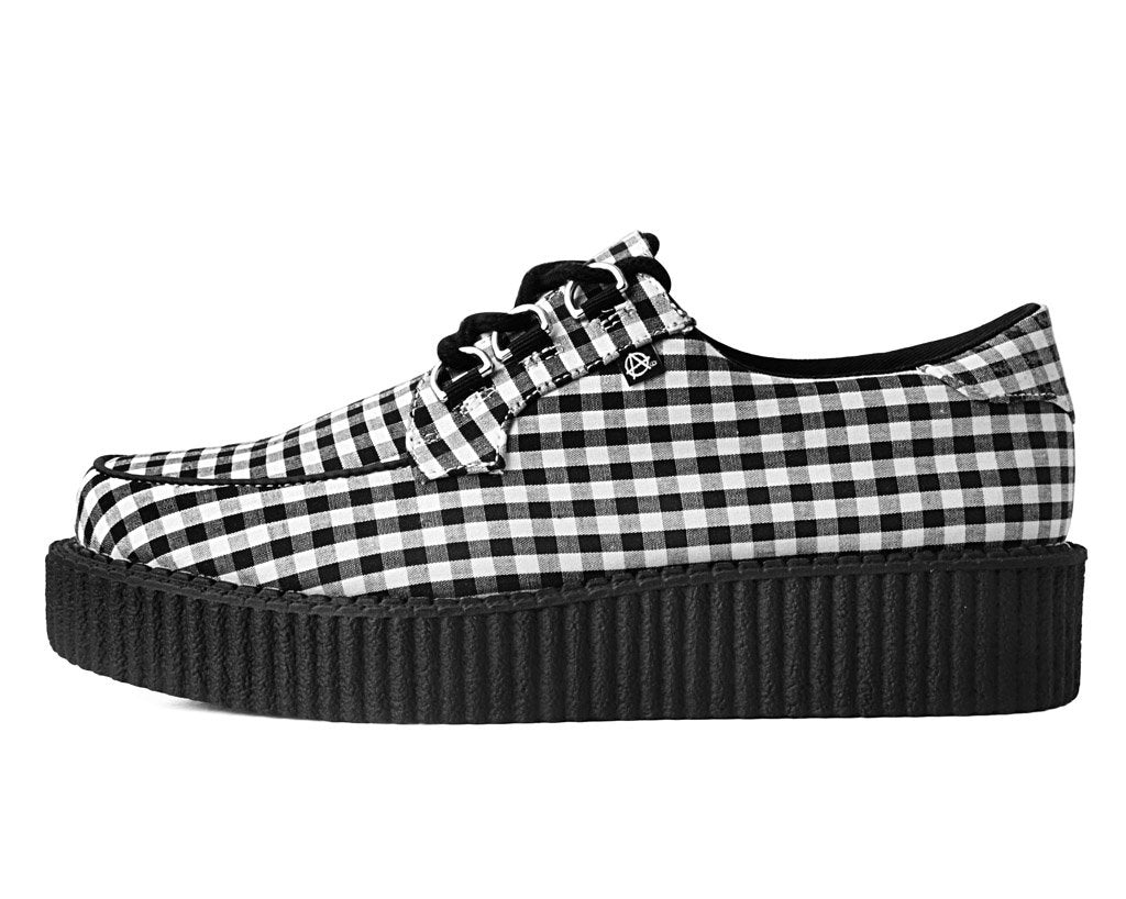 Black & White Gingham Anarchic 3-Ring Creeper