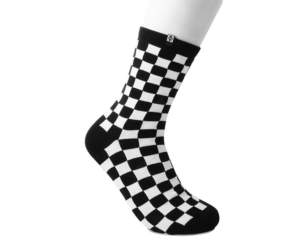 Black & White Checker T.U.K. Men’s Sock 