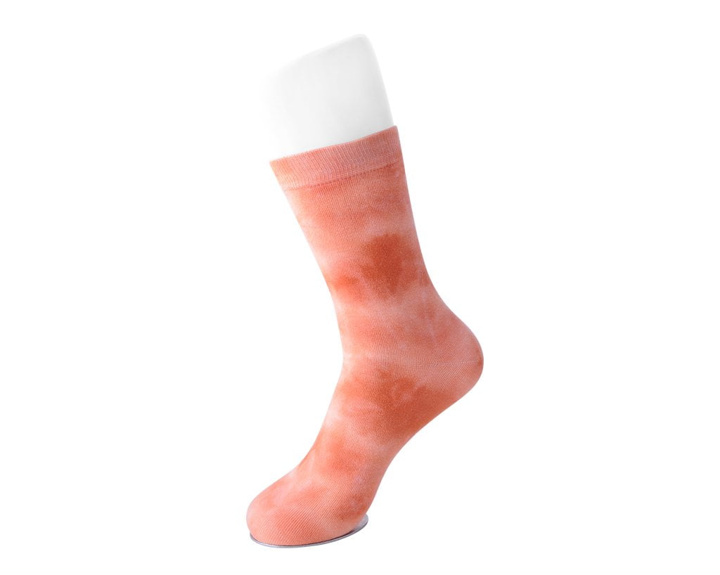 Tie-Dye Tangerine Women's Crew Sock