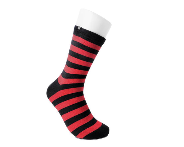 Red & Black Stripe T.U.K Women's Sock