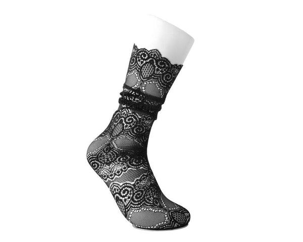Black Lace Over-The-Knee Sock