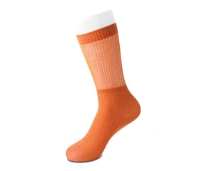 Orange Ribbed Glitter Sock