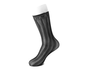 Black Mesh Sock