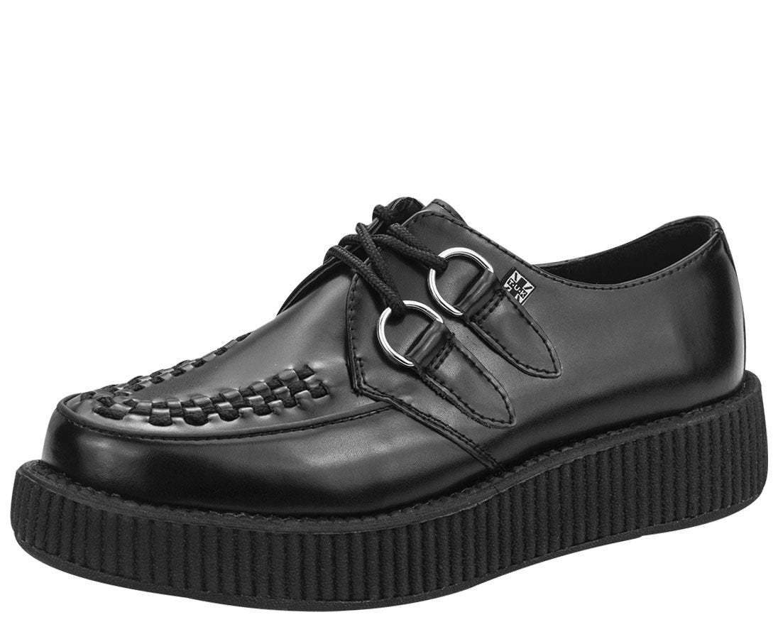 Black Low Sole Viva Creeper - T.U.K.