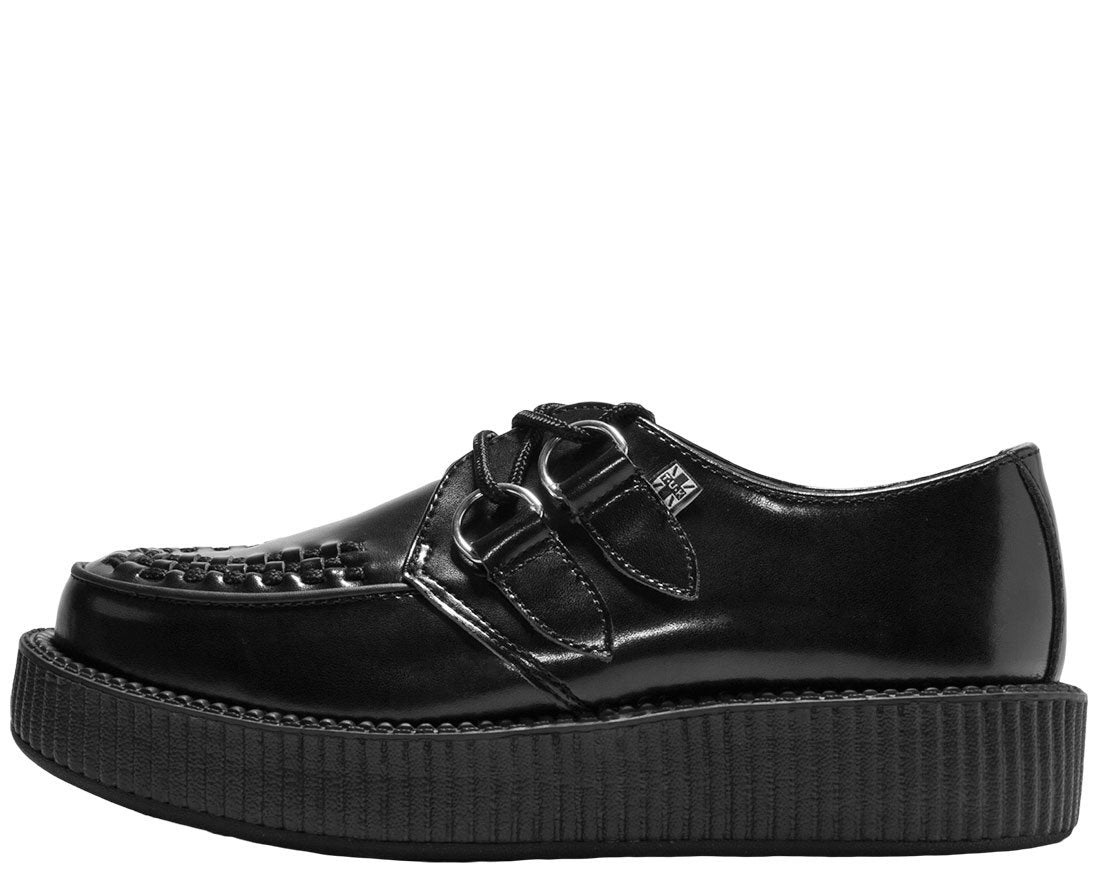 Black Low Sole Viva Creeper - T.U.K.