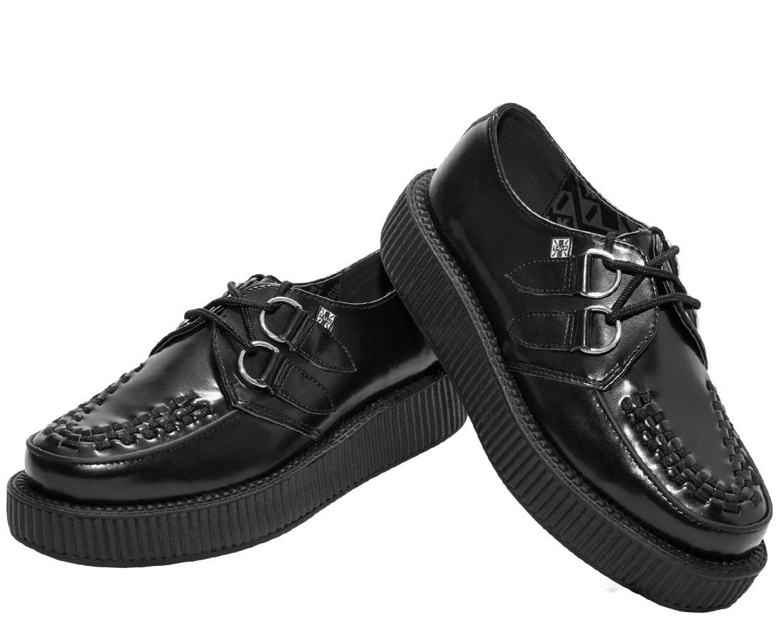 Black Low Sole Viva Creeper - T.U.K.