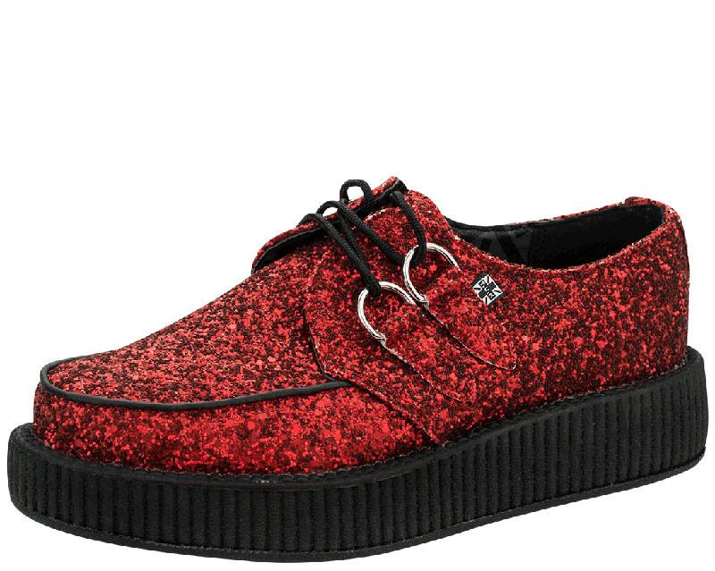 Ruby Red Glitter Creepers - T.U.K.