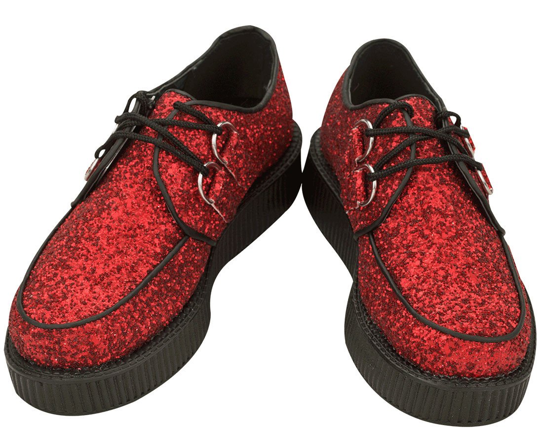 Ruby Red Glitter Creepers - T.U.K.