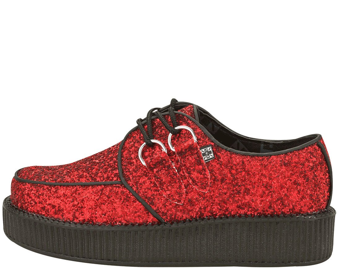 Ruby Red Glitter Creepers - T.U.K.