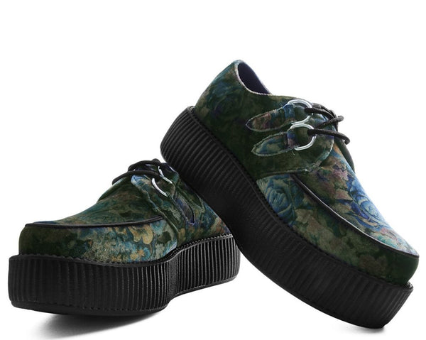 Dark Floral Velvet Viva Mondo Creeper 
