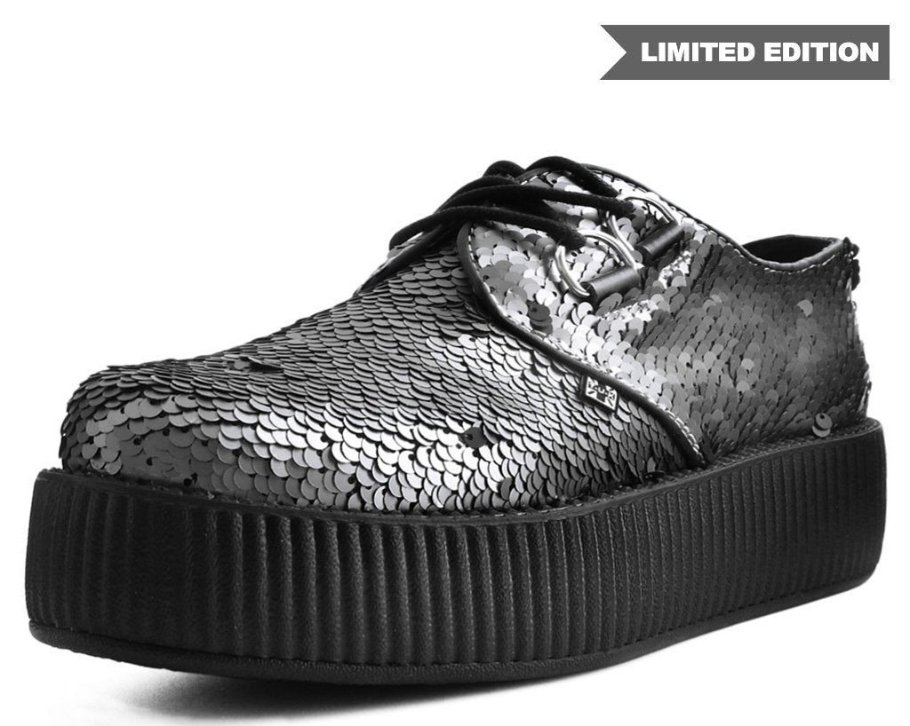 Gunmetal Two-Way Sequin Viva Mondo Creeper 