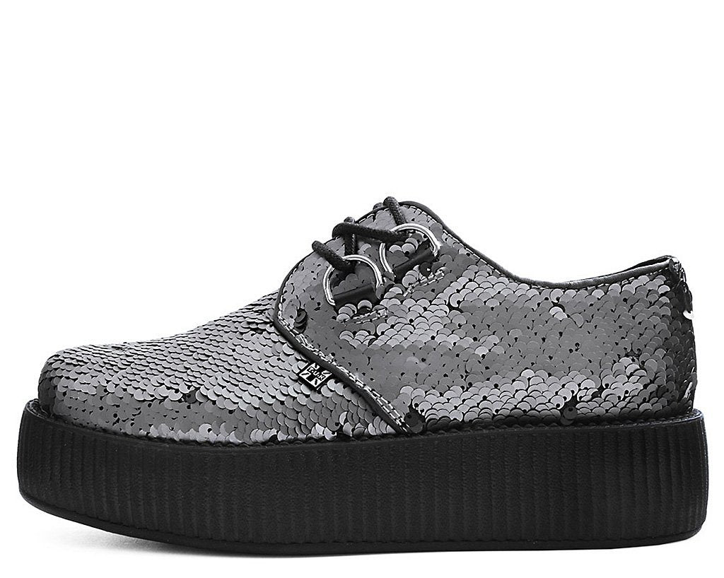 Gunmetal Two-Way Sequin Viva Mondo Creeper 