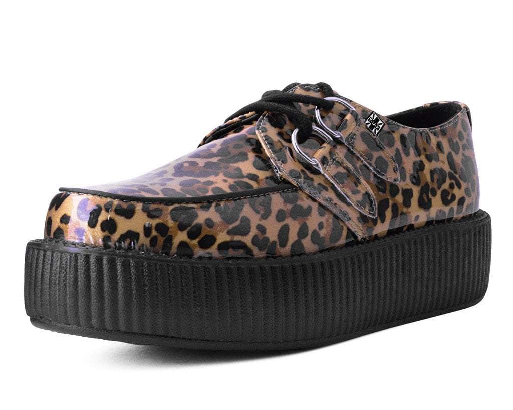 Leopard Vegan Patent Viva Mondo Creeper Shoe – T.U.K. Footwear Outlet