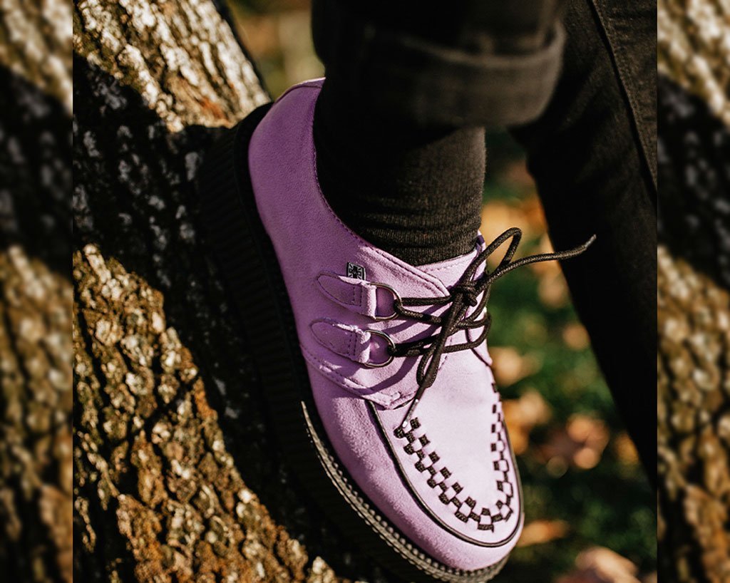 Lavender Faux Suede Viva Mondo Creeper