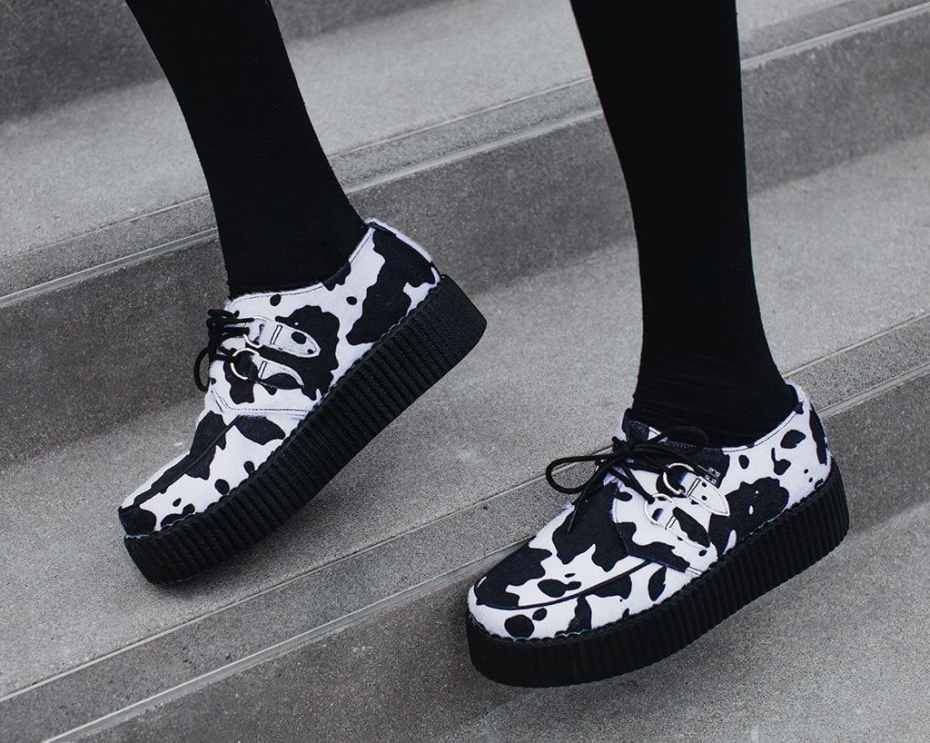 Black & White Cow Print Viva Mondo Creeper