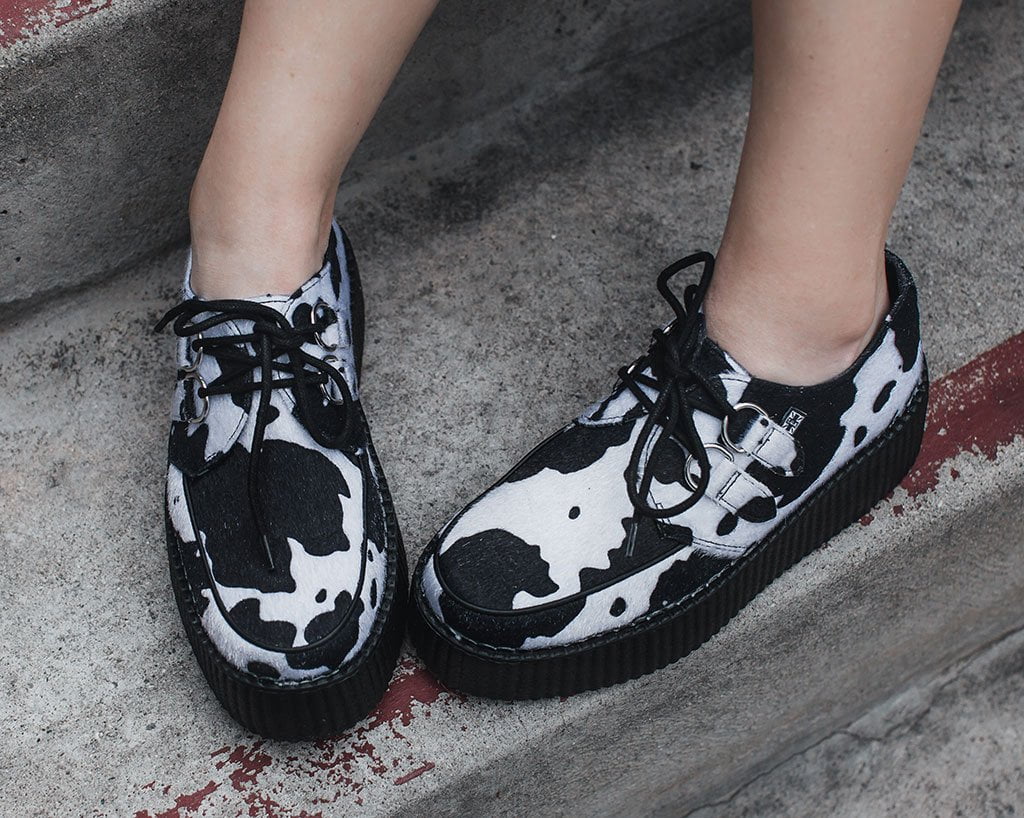 Black & White Cow Print Viva Mondo Creeper